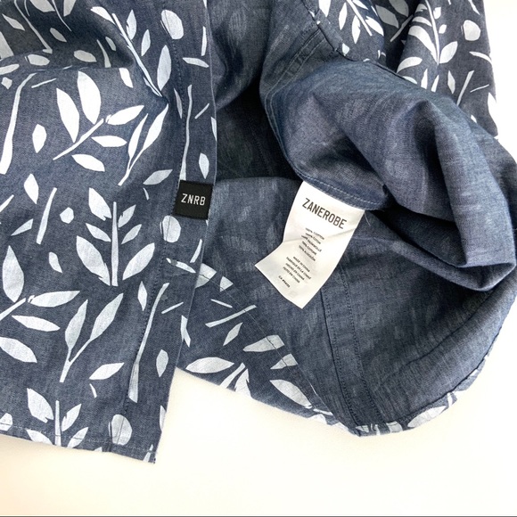 ♻️DONATED 3-30-24♻️          ZANEROBE Short Sleeve Button Down Shirt NWOT - Picture 6 of 6